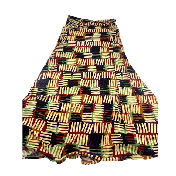 LuLaRoe Dresses & Skirts - Lularoe Maxi Skirt Womens Extra Large Black Brown Stretchy Comfy Autumn Fall